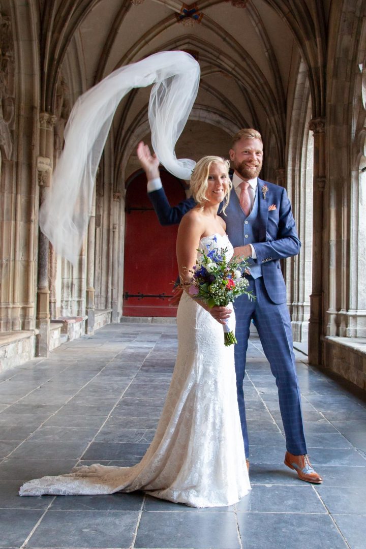 huwelijksfoto, bruidsfoto, fotoshoot, bruid en bruidegom, Utrecht dom